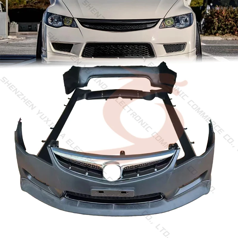 

Auto Body Kit Surround Fit for 2006-2011 Upgrade to mugen FD2 TR RR Model Front and Rear Bumper Side Skirt Spoiler