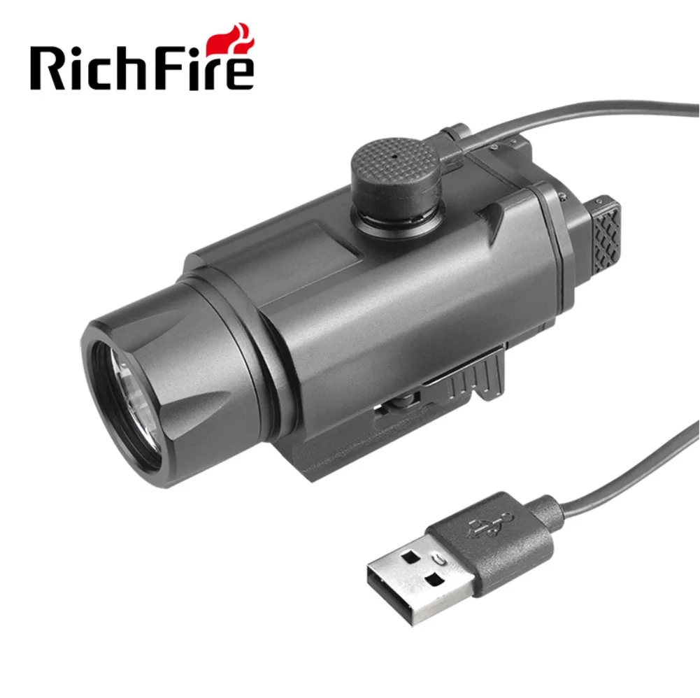 Richfire SFD-080 magnetische wiederauf ladbare Pistole Taschenlampe 1600Lumen taktische Waffe Pistole Licht für & gl Schiene für Glock Taurus