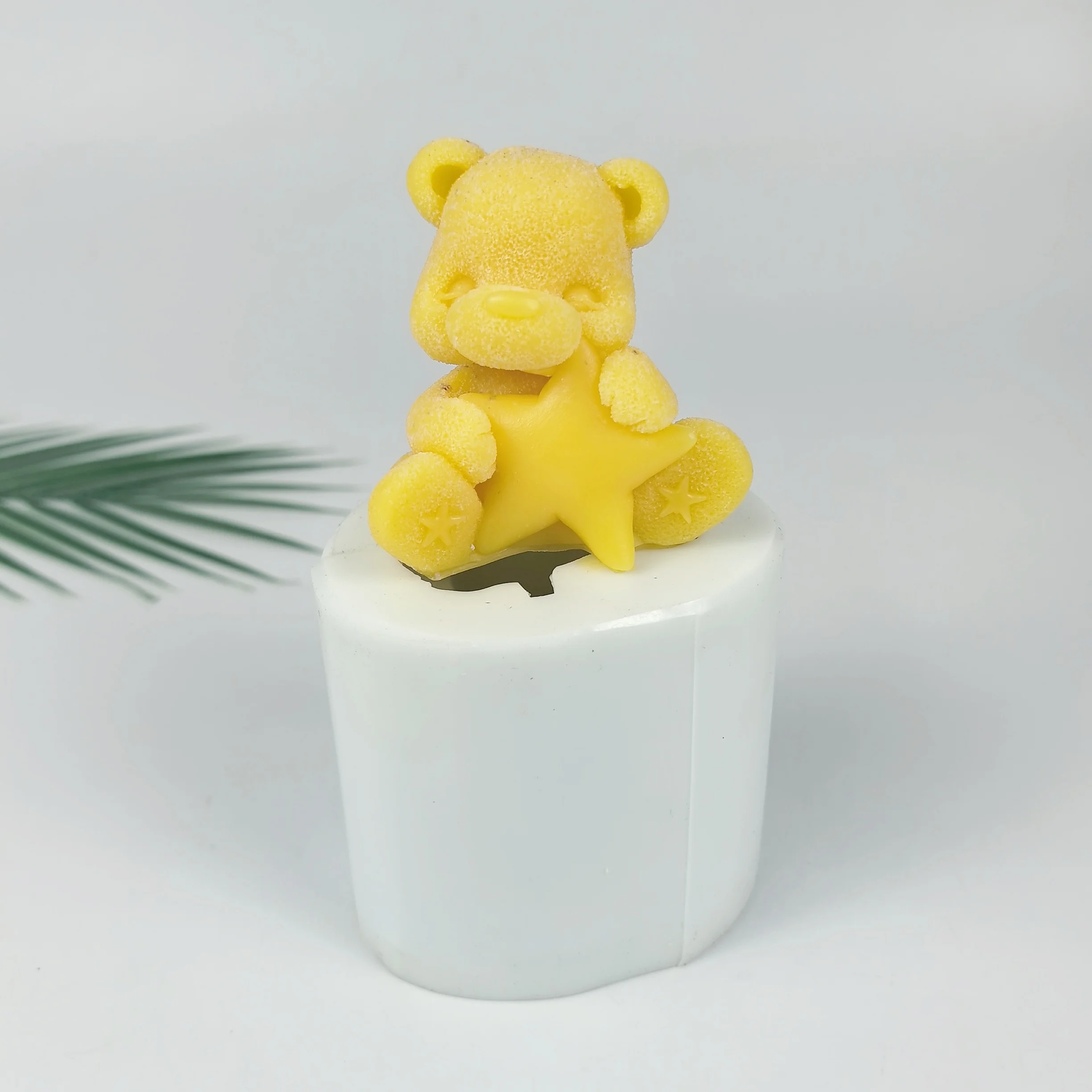 

3D формы для животных, формы для звезд и медведей, силиконовые формы для свечей, медведей, формы для мыла, смола, декор для торта, свечи на свадьбу, день рождения, ручная работа, DW0901