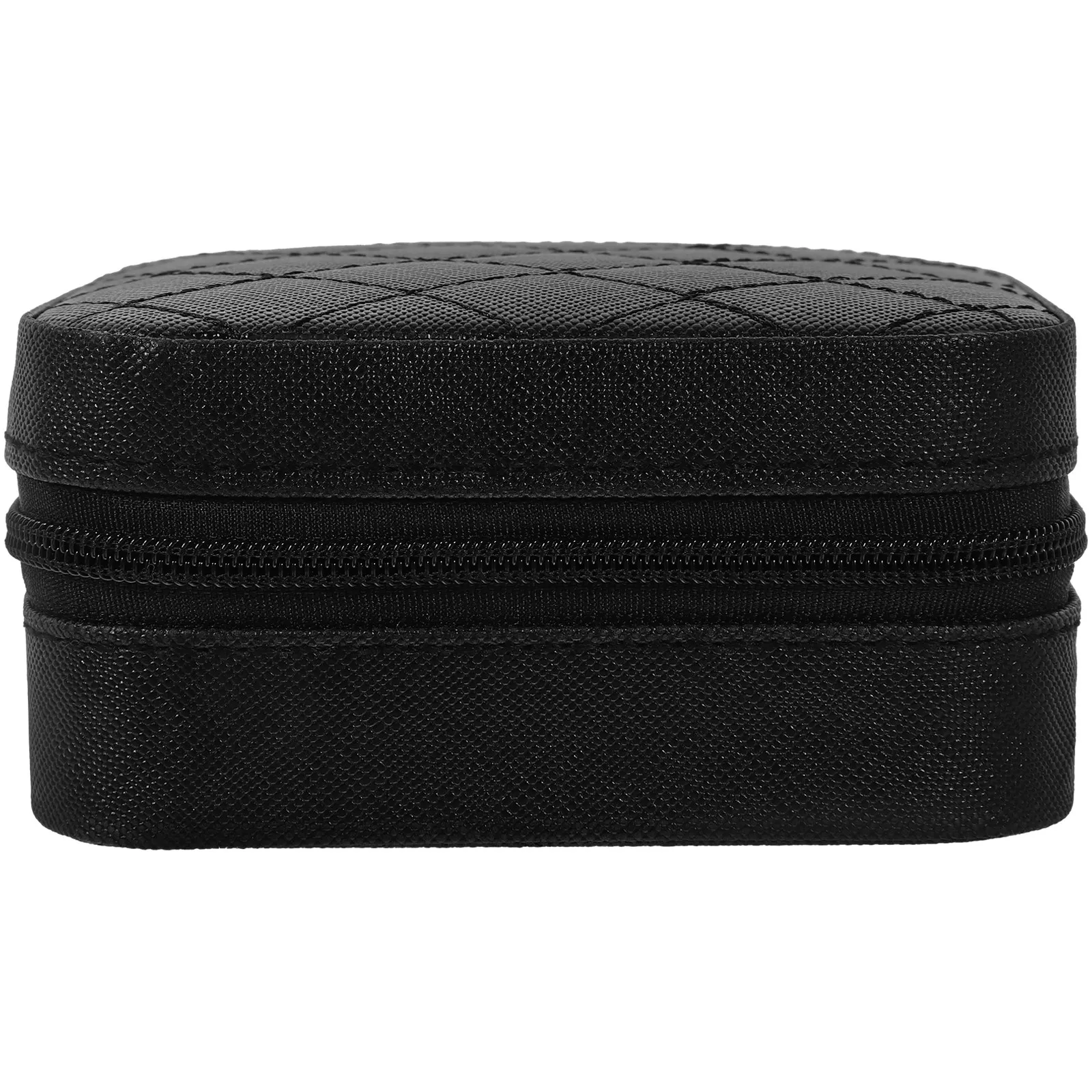 Jewelry Earring Storage Box Small PU Travel Jewelry Organizer Soft Lining Case Ring Necklace Bracelet Organizer