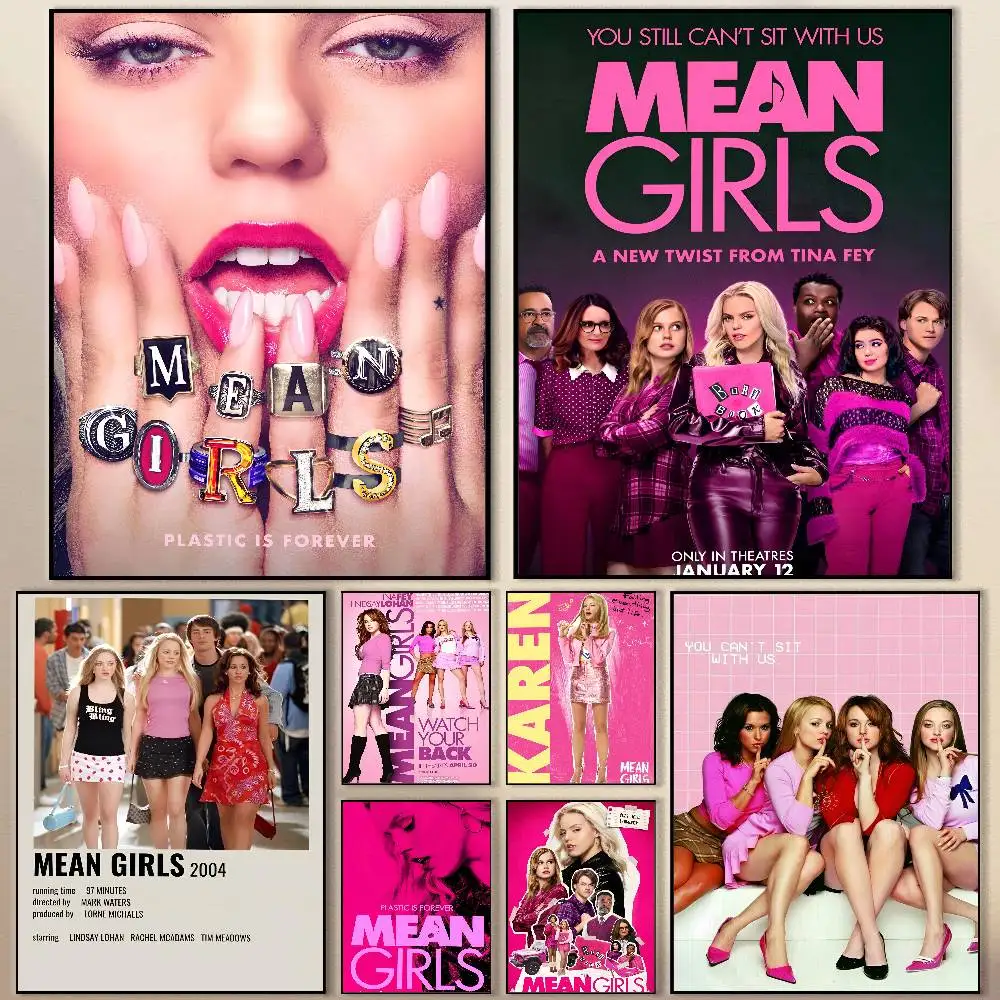 الفيلم الكلاسيكي يعني الفتيات المشارك الحديثة مقاوم للماء HD جدار الفن صائق ديكور جمالي للمنزل غرفة المعيشة غرفة نوم B #1