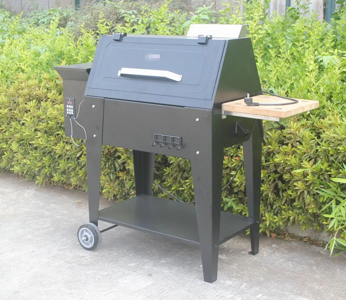 Wood Pellet  Grill Adjustable Height, Easily Assembled, Electronic Pulse Ignition