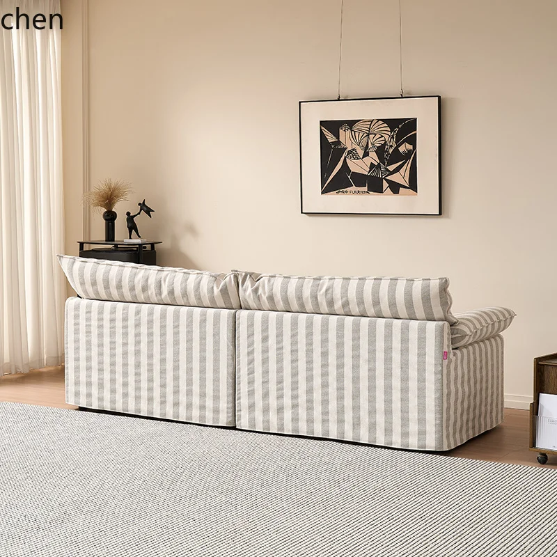 CZ simple fabric sofa down sofa removable sofa French retro wind room decoration