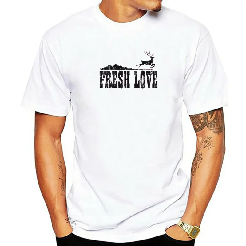 

Новинка лета 2025: Fresh Love Merch, футболка с коротким рукавом, модный топ унисекс с круглым вырезом, хлопковая одежда, футболка, футболки больших размеров