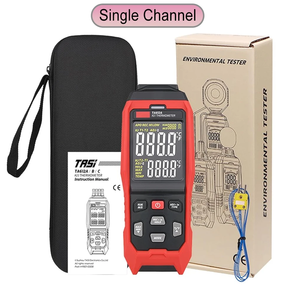 Vierkanaliges Sonden-Thermoelement-Thermometer, K/J/T Kontakt-Digitaltemperatursensor-Messgerät, für Gerätereparaturen