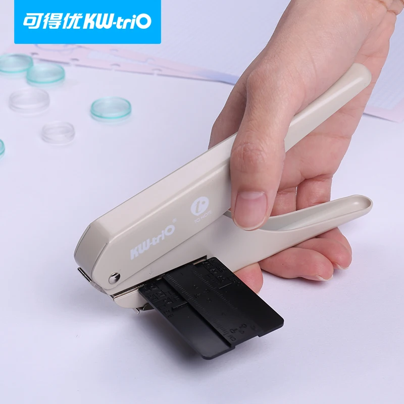 Paper Punches Creative Mushroom Notebook Hole Puncher Stationery Puncher Hand Book Loose-leaf Manual Punching Disc Puncher