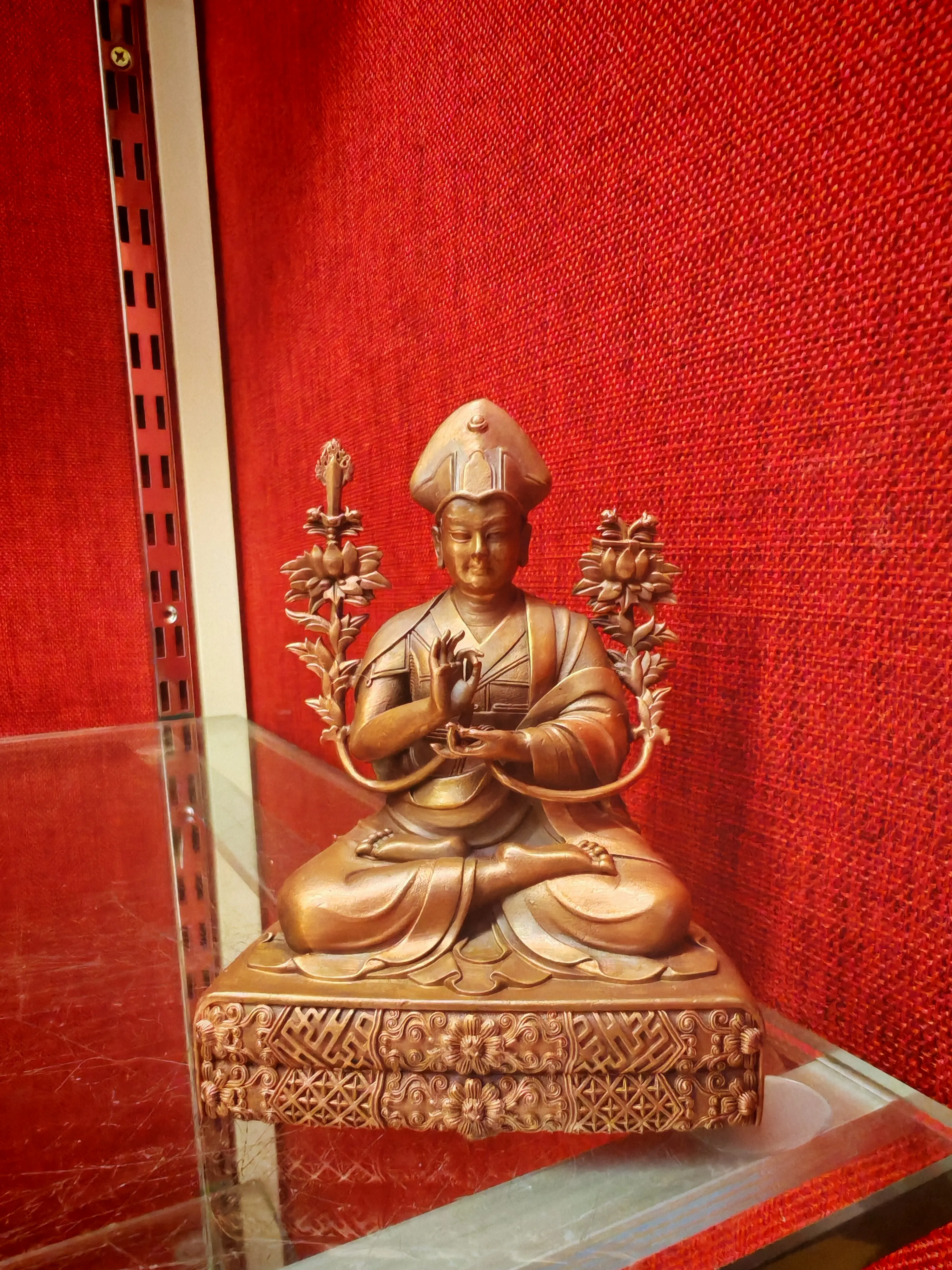 Ningma Patriarch Duozhi Qin IV height 10 cm pure copper old (customized)