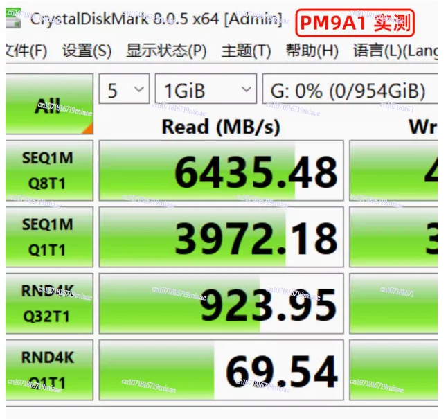 Used PM9A1 1T 2280 NVME PCIE4.0 M.2 1024GB Computer M.2 SSD Solid State Drive