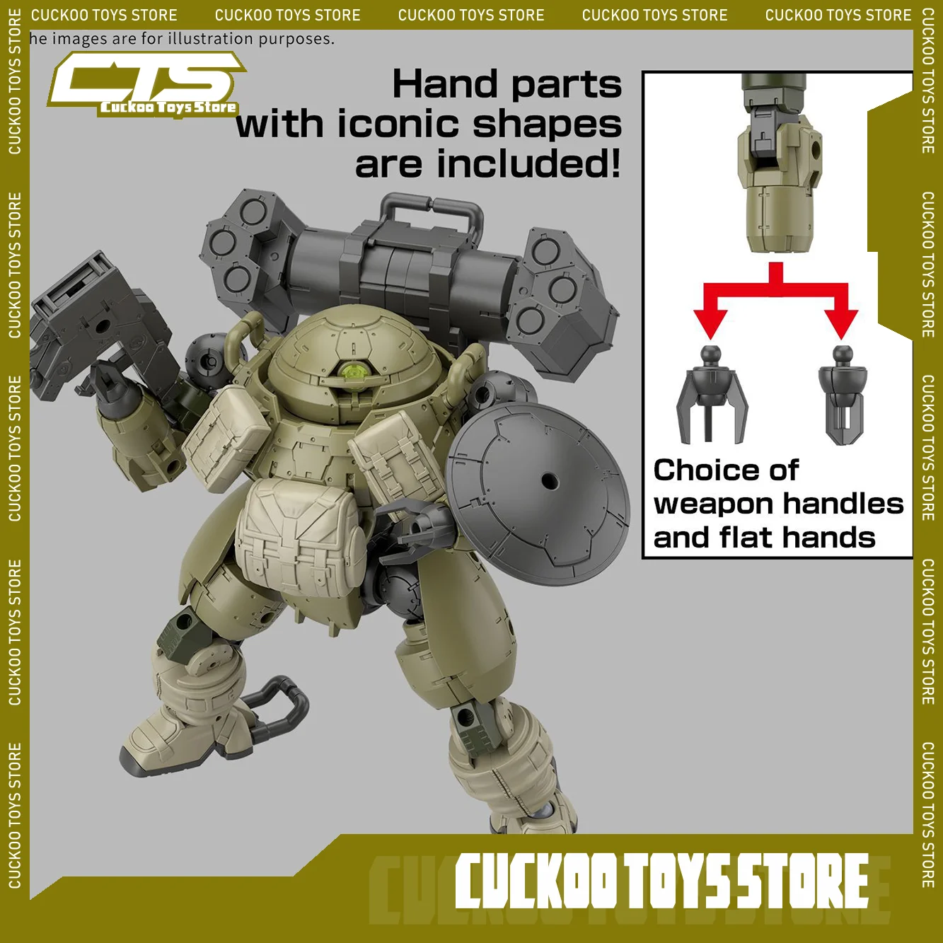 

NEW Original MODEL KIT 30 MINUTES MISSIONS 1/144 ROUNDNOVA I Anime Action Figure Assembly Model Toys Model Gifts For boys