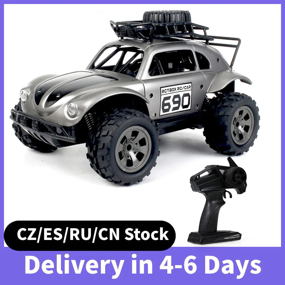 KY-1816A RC Car 2.4G 2WD 1/18 Scale RC Crawler Off-road Truck Infinite Speed RC Car Solid Durable RC Car Toys for Kids RTR