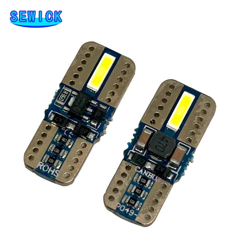 

500x Signal Lamp T10 Led Super Bright 7020SMD T10 W5W Led Canbus 168 194 Car Interior Reading Light Parking Lamp 12V White