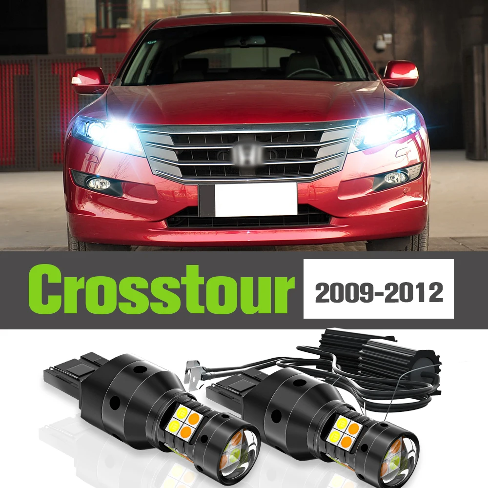 

2x LED Dual Mode Turn Signal+Daytime Running Light DRL Accessories Lamp For Honda Crosstour 2009-2012 2010 2011