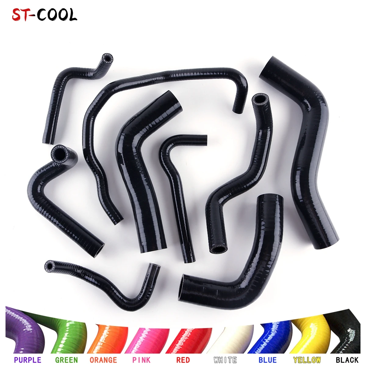 For 1989-1993 Mazda Miata MX5 MX-5 1.6L NA6CE Roadstar B6ZE 1990 1991 1992 Silicone Radiator Hoses Tubes Kit 9Pcs 11 Colors
