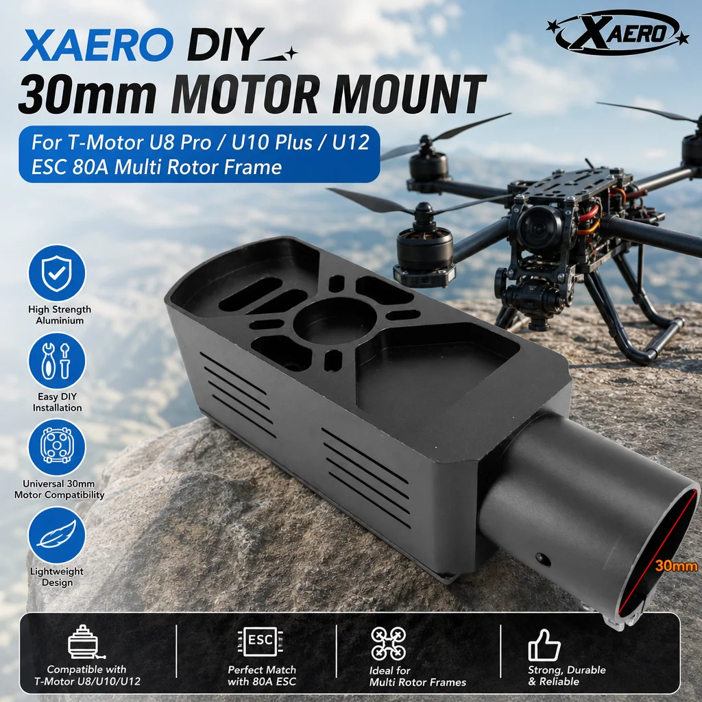

XAERO DIY 30mm Motor Mount for T-Motor U8 Pro U10 Plus U12 ESC 80A Multi Rotor Frame
