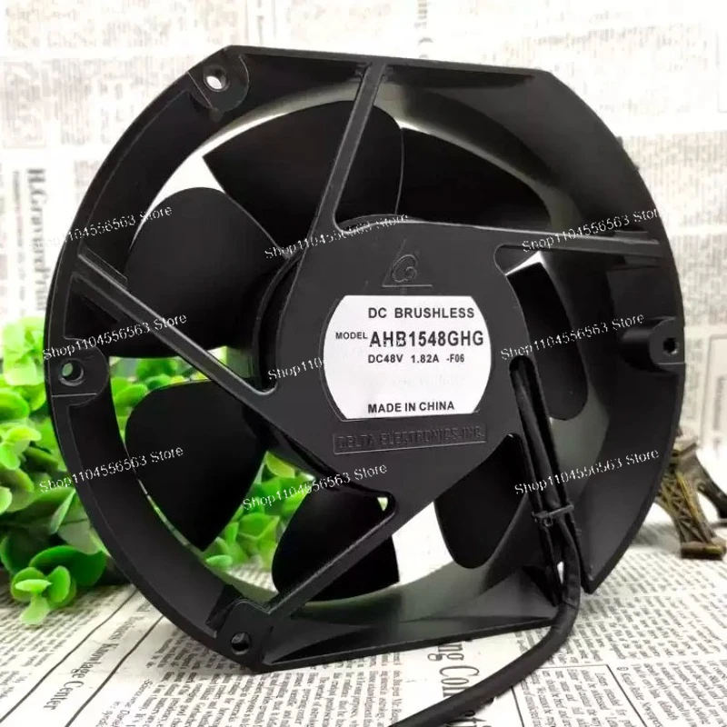 AHB1548GHG-F06 Cooling Fan, 48V 1.82A, 17215051mm, 100% Working Condition