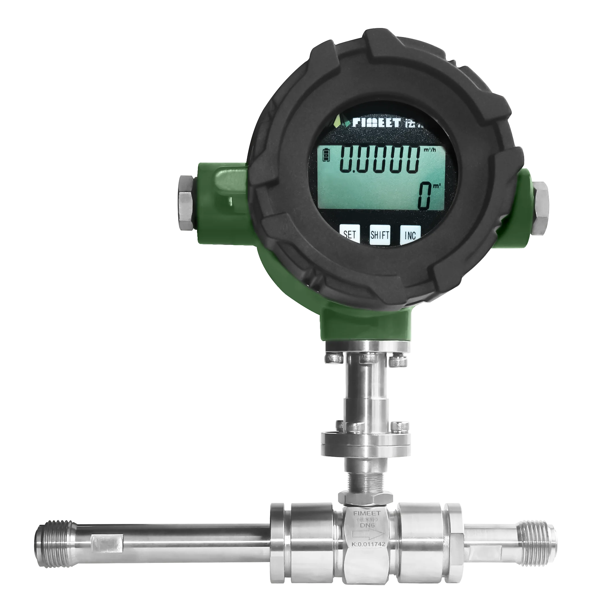 DN4/6/10 Digital Turbine SS304 Stainless Steel Explosion-proof RS485 4-20mA +/-0.2% Accuracy OEM Support Liquid Fuel Oil Gas Air
