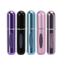 1/5/10Pcs 5/10ml Perfume Bottle Dispenser Bottom Refillable Self-Pumping Recyclable Spray Bottle Portable Cosmetic Container