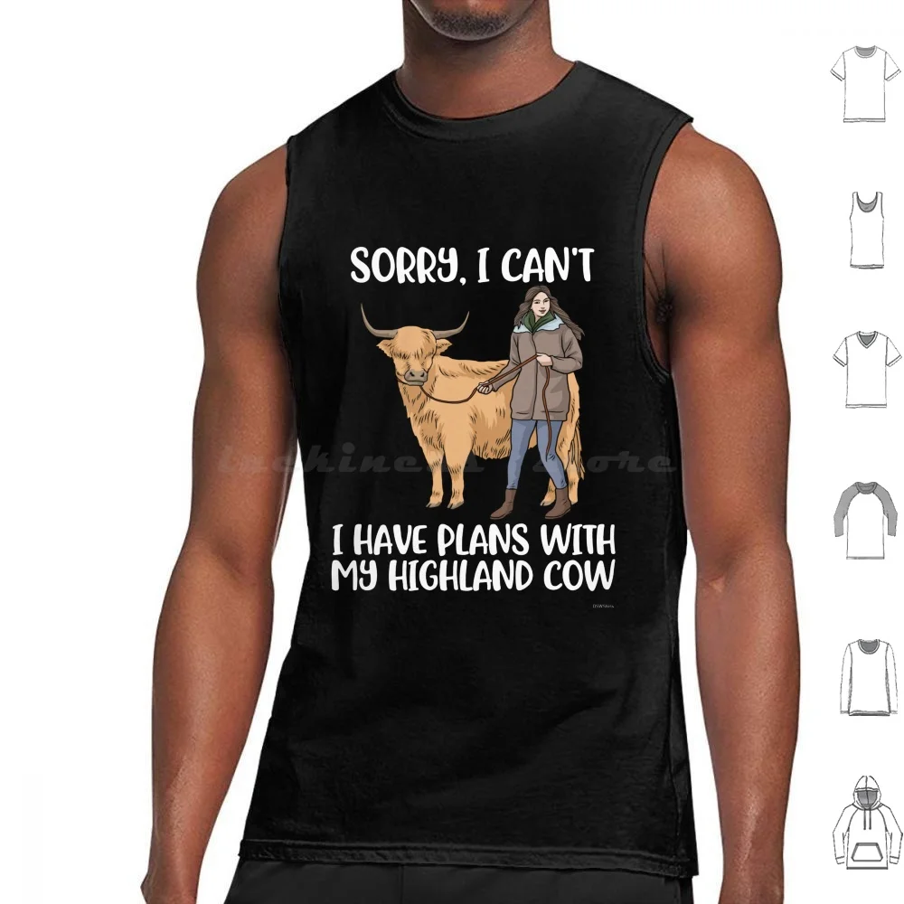 Highland Cow Women Highland Cow Gift Women Cow Tank Tops Vest Sleeveless Highland Cow Highland Cow Cow Chirt Cute Cow