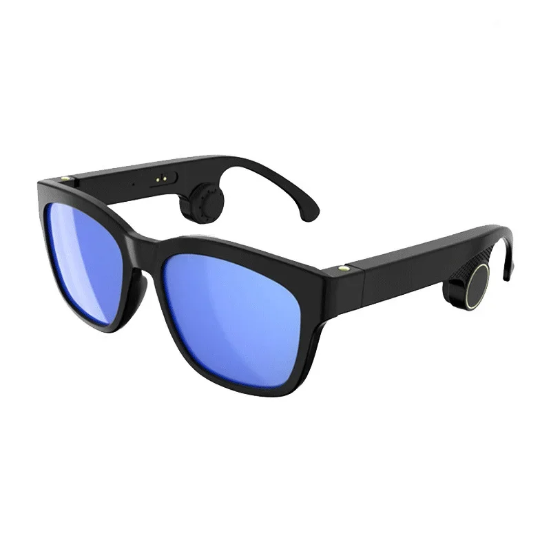 2024 Smart Blue Tooth Cycling Glasses Polarized Sunglasses Men Square Bone Conduction Headphone Women Sun Glasses Waterproof