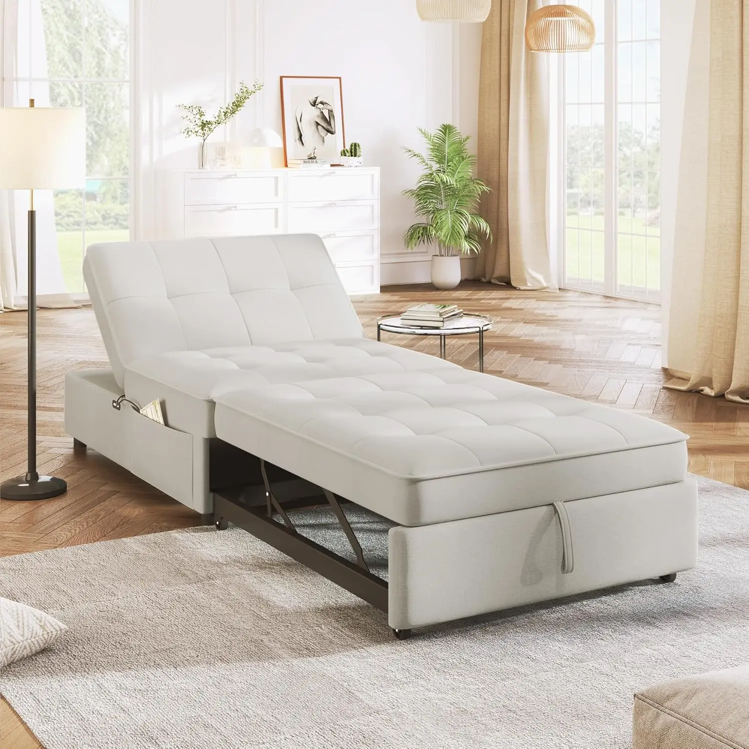 

72.5" Modern Convertiable Comfort Sofa Bed 4-in-1 Multifunction Folding Loung Chair Stylish Comfy Chaise with Adjustable Backres