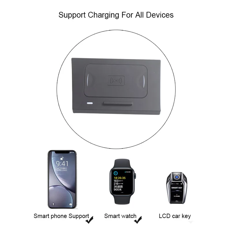 Car Phone Holder Wireless Charger Fast Mobile Phone Wireless Charging Panel For Hyundai Elantra Ad /Avante Accessories 2018