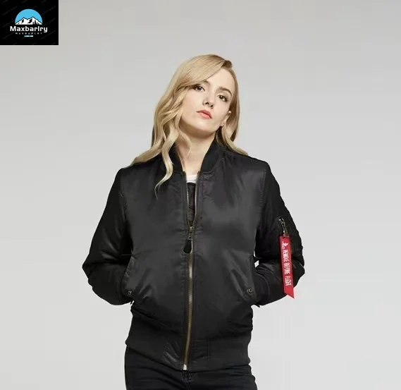 Jaqueta Bomber de Nylon grosso masculina e feminina, Uniforme Retro Americano, Flight Coat, Jaqueta exterior de inverno, masculina, MA1