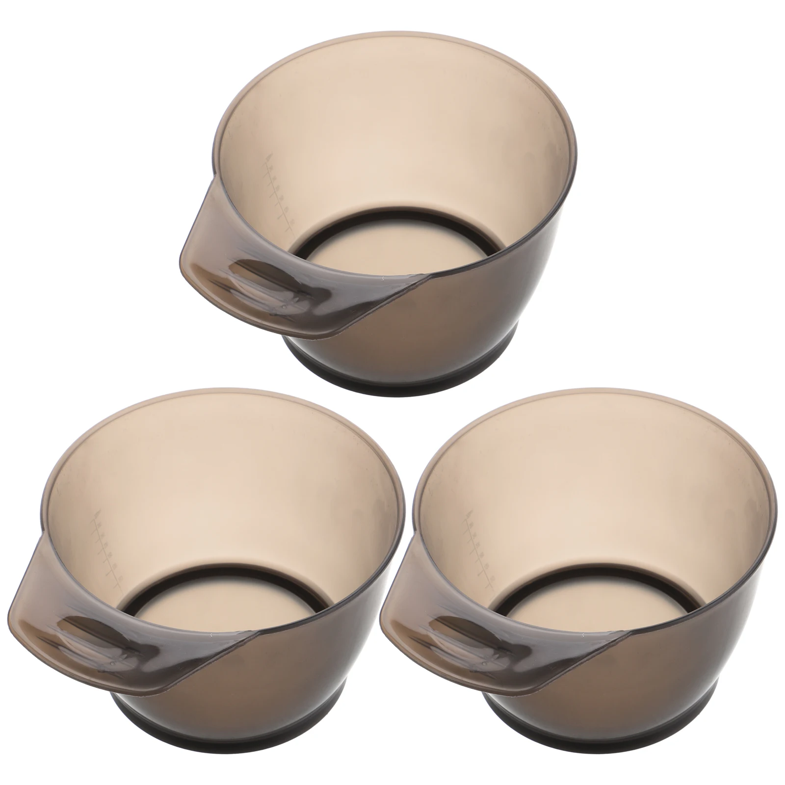 

3Pcs Hair Dye Bowls Transparent Mixing Bowls for Salon DIY Home Use Color Mixing Bowl Professional Hair Coloring Kit Tools