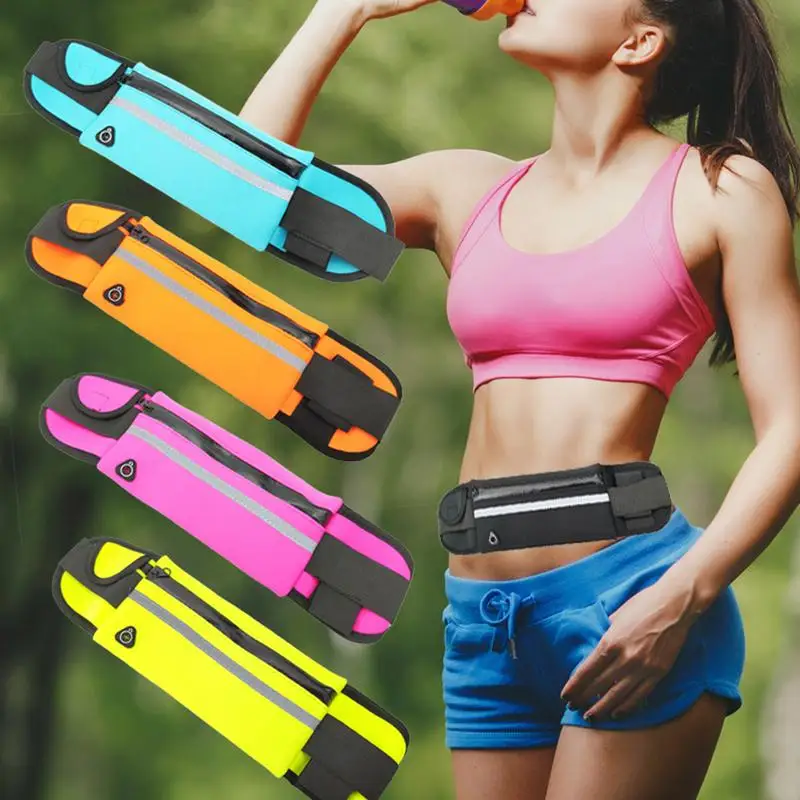 Correndo saco da cintura cinto multifuncional à prova dmultifunctional água esportes bolso bolsa cinto pacote não-deslizamento ginásio esportes sacos ciclismo telefone saco