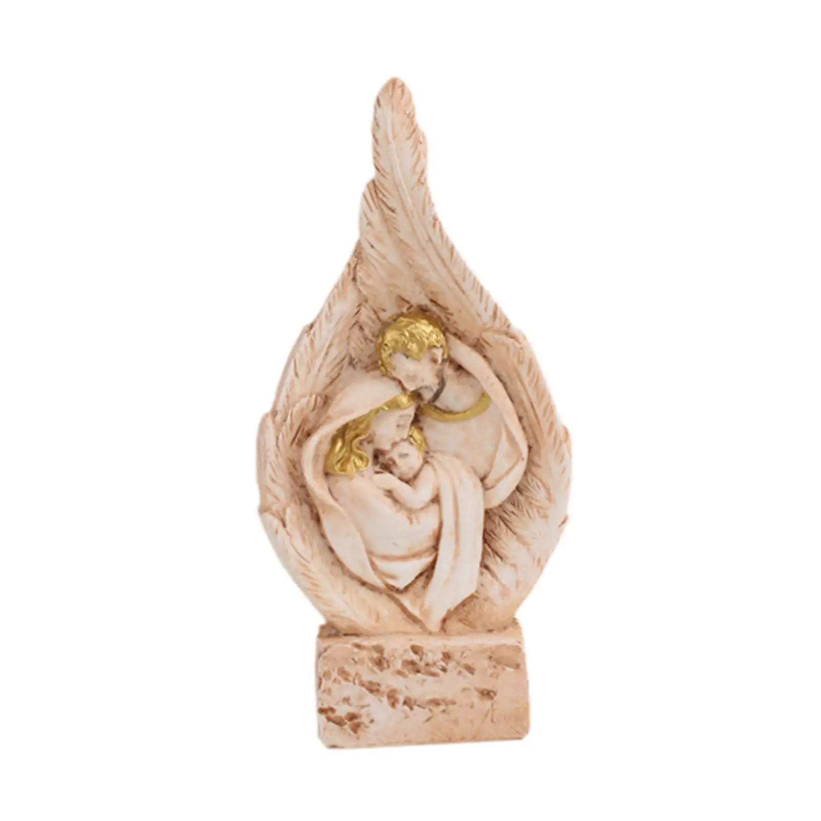 Virgin Mary and Infant Statue Decoration Creative Collection Character Sculpture for Table Office Home Bookshelf Living Room