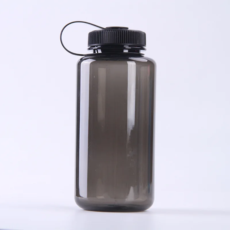 1000ml Plastic Water Bottle Wide Mouth Outdoor Sports Water Bottle Convenient Handle Cycling Waterbottle Custom LOGO