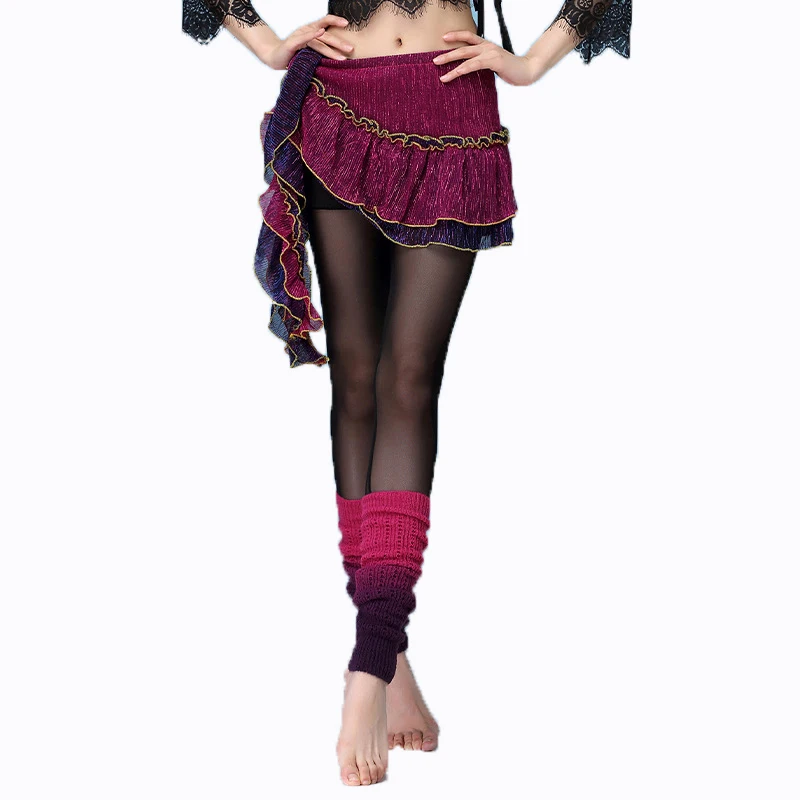 Women Belly Dance Hip Scarf Skirt Oriental Dance Belt Scarf Clothing Lady Dance Wear Stage Performance Sexy Pleated Hip Skirts