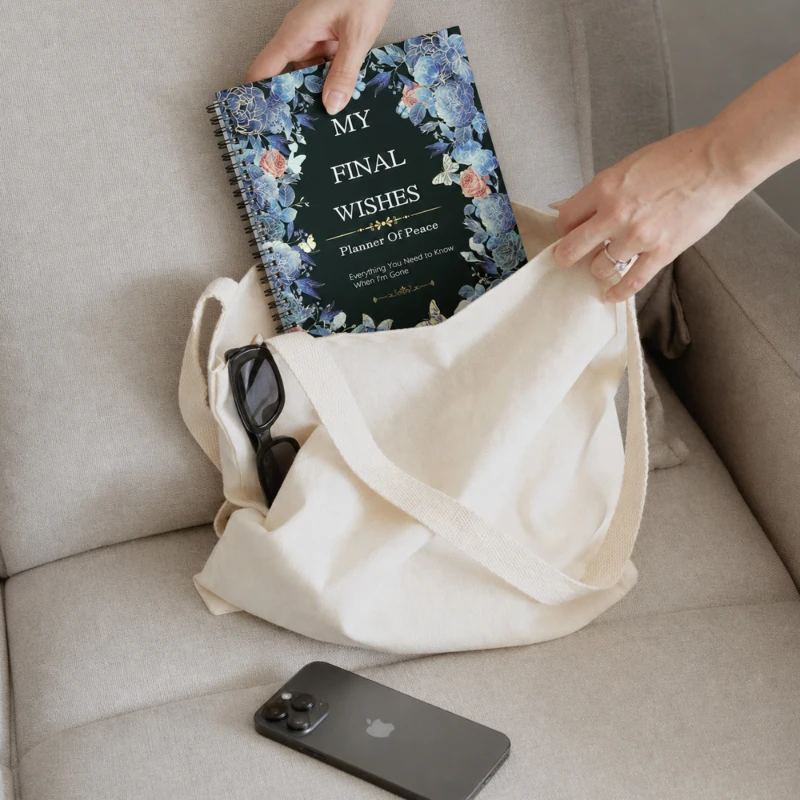 When I'm Gone End of Life Planner, Practical Notes for Those You Leave Behind, Spiral Bound Soft Cover Life End Planning Workbook