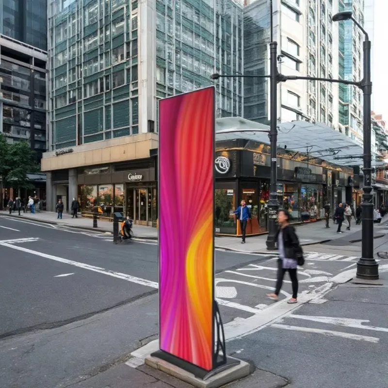 

advertising display floor Standing outdoor electronic totem pavilion Touch screen digital signage