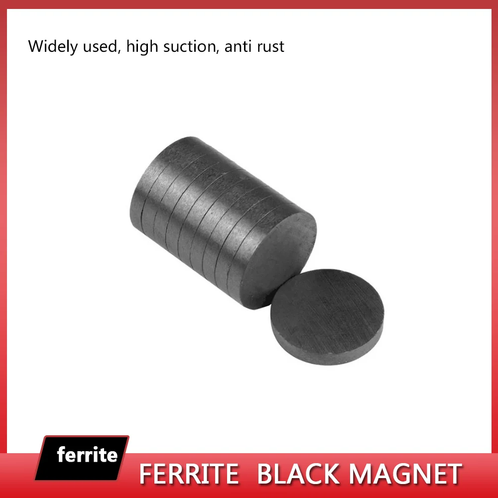 Round Magnets Dia 8mm 10mm 12mm Ferrite Ordinary Magnet Black Magnet Crafts Magnet Refrigerator Sticker DIY Magnet Patch