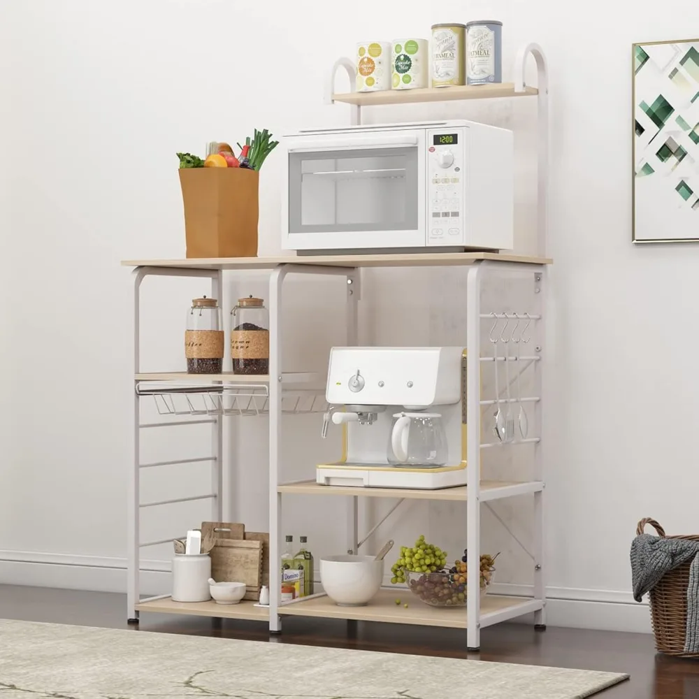 حامل فرن الميكروويف متعدد الوظائف للمطبخ من soges، متعدد الطبقات، منظم التوابل، عربة تخزين، رف محطة العمل، Wh