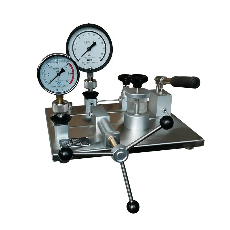 portable type pressure gauge calibrator and pressure regulator gauge calibration maximum test pressure up to 60MPa