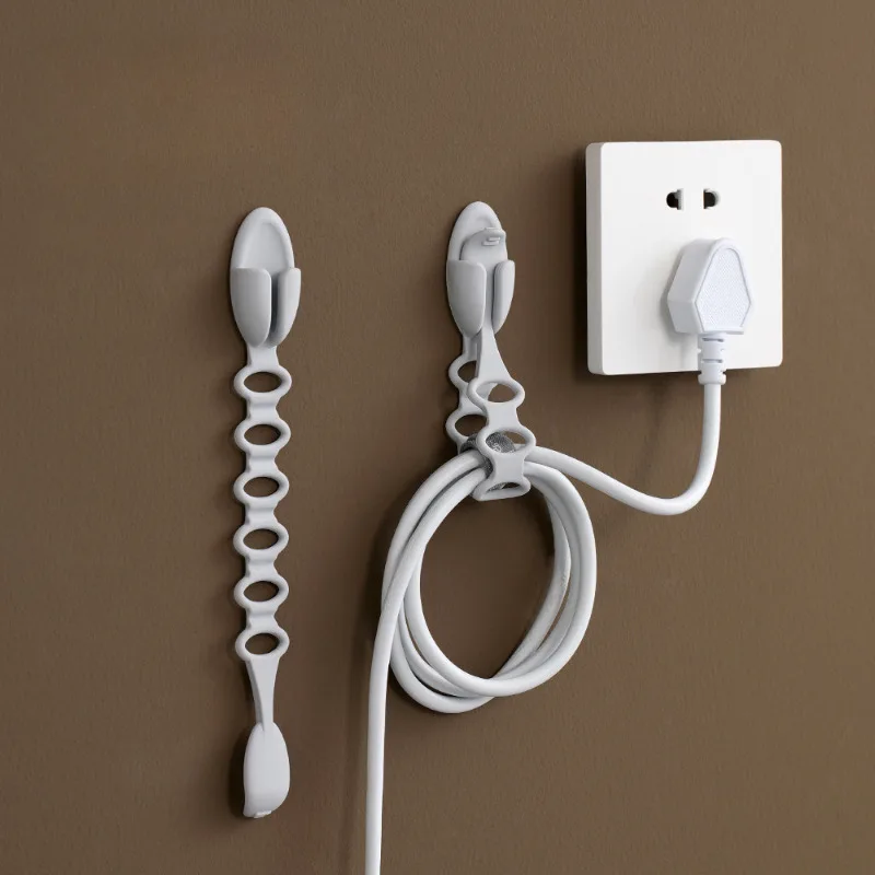 1PC Keep Your Kitchen Neat - Reusable Silicone Cable Wraps for Appliance Cords, Stick-on Holder