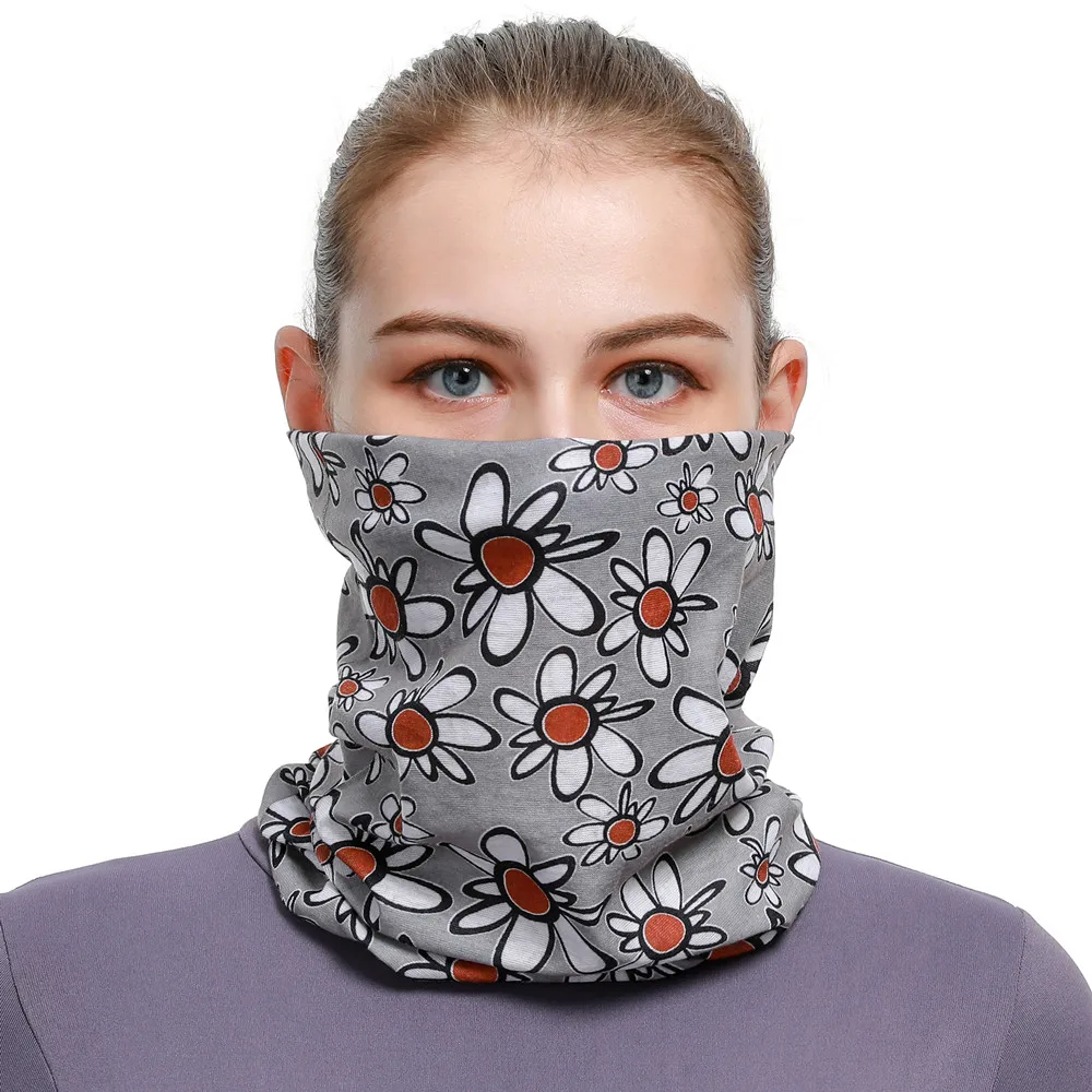 2024 New Fashion Magic Seamless Bandanas For Women Men Multifunctional Headband Sport Mask Balaclava Flower Neck Scarf Skull