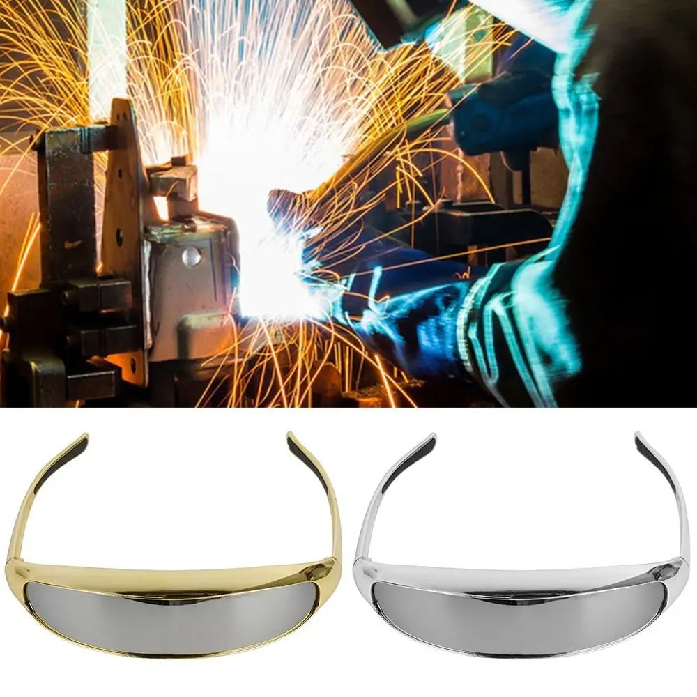 Work Safety Welding Goggles Durable Anti Glare Welder Accessory Eye Protector Ultraviolet-proof Gold Silver Protection Eyeglass