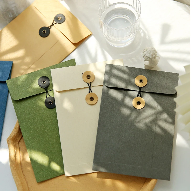 30pcs/lot A5 Retro Envelope Kraft Paper Business Supplies Stationery Envelopes for Wedding Invitation 22x15CM Storage File Bag