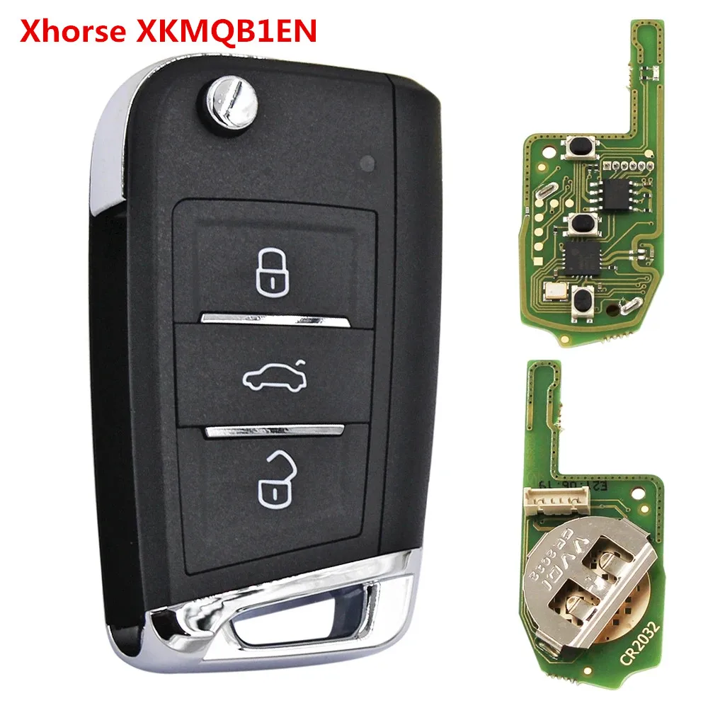 XHORSE XKMQB1EN VVDI Universal Remote Car Key MQB Style 3 Buttons Auto Assecories for V-W for VVDI2 Programmer Tools 2/5pcs/Lot