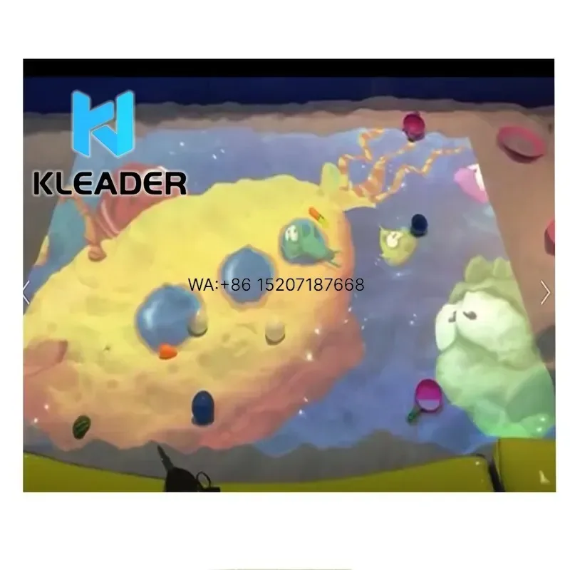 Wmwmnu Interactive Floor Projection System with Sea Fish Leap Motion Game Lights for Kids Indoor Play Area Interactive Gaming