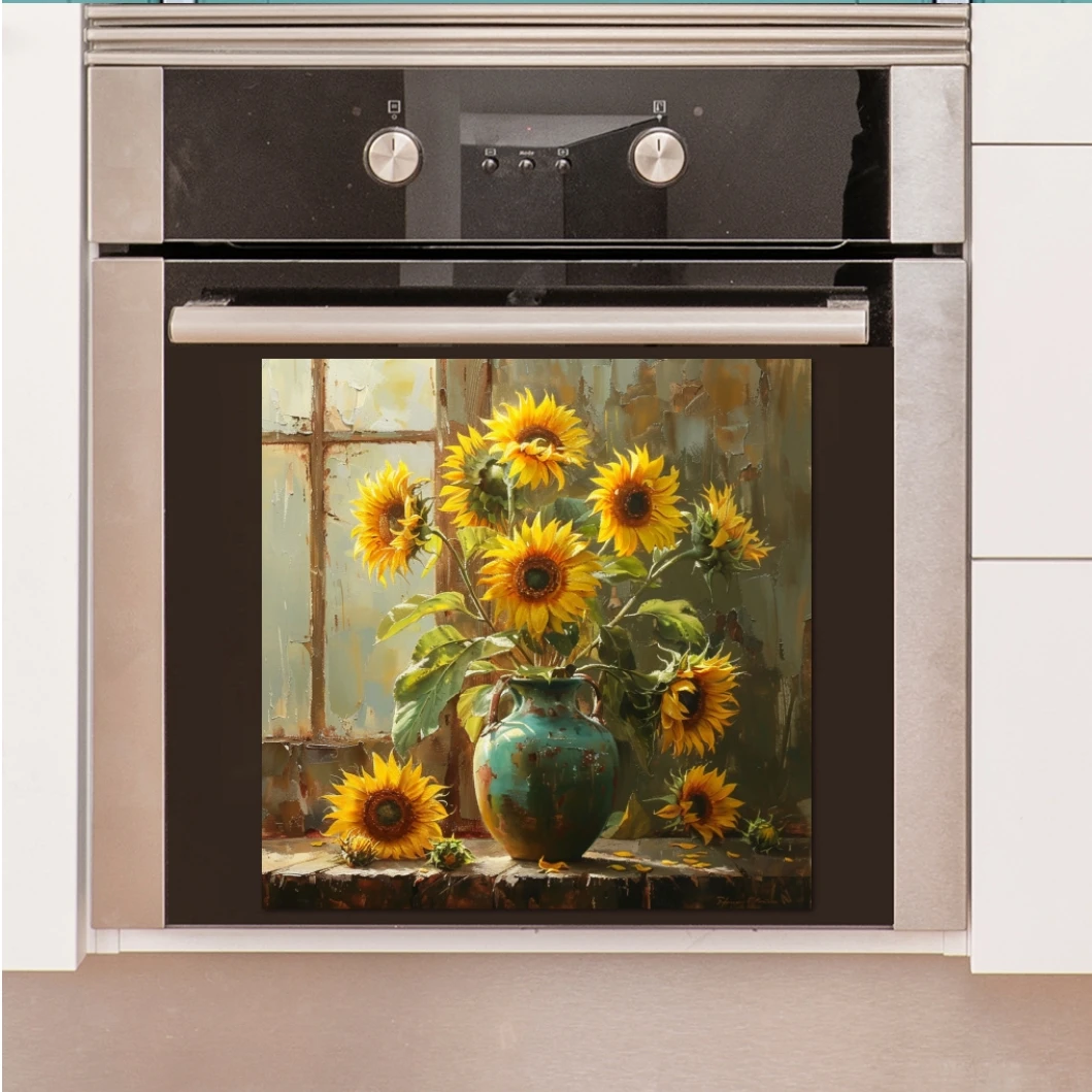Eigentijdse zonnebloem vinyl m - Kitchen Appliances Design recensie en prijs