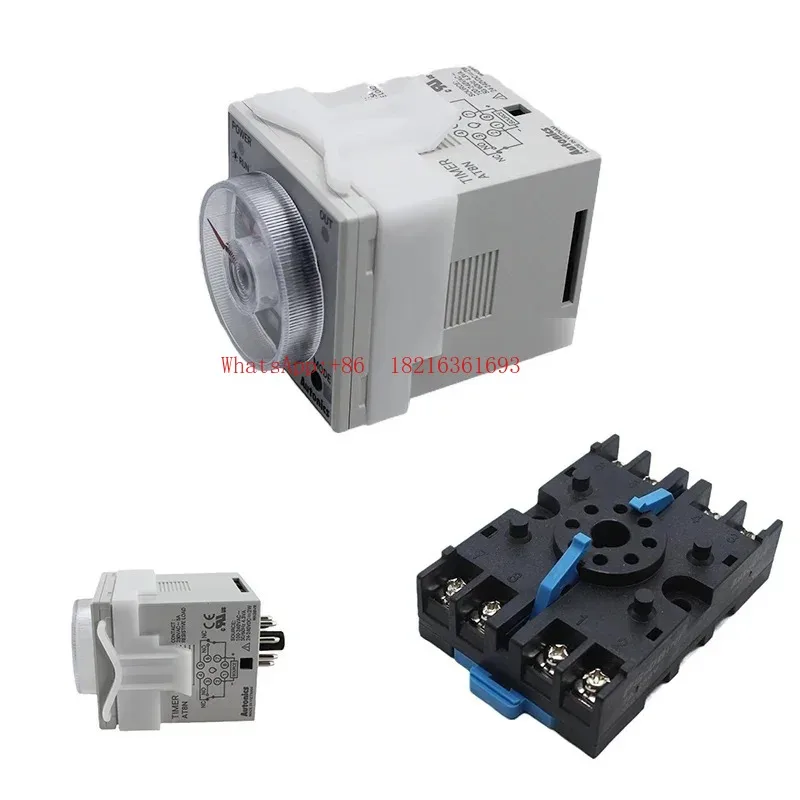 1534 StoreAT8N In Stock Time Relay Multi-function Digital Timer With Analog Dial Control With Relay Socket