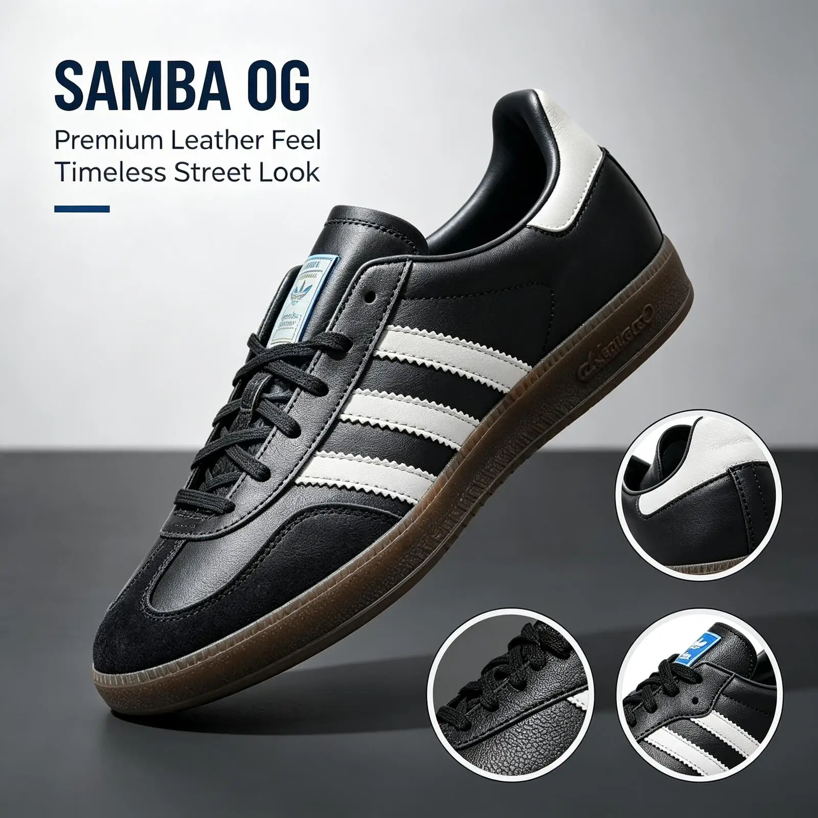 Adidas Offizielle Original SAMBA OG B75807 Unisex-Schuhe Ikonisches Design