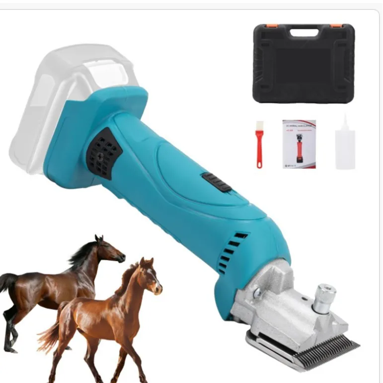 New Lithium Battery Electric Horse Hair Clippers For Camel And Pet Grooming 220V Battery Charging