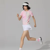 LULU Breathable Lightweight Seamless Yoga Sports T-Shirt Short Sleeve Half Sleeve Ultra-Soft Stretchy Astral Phenomenon Design