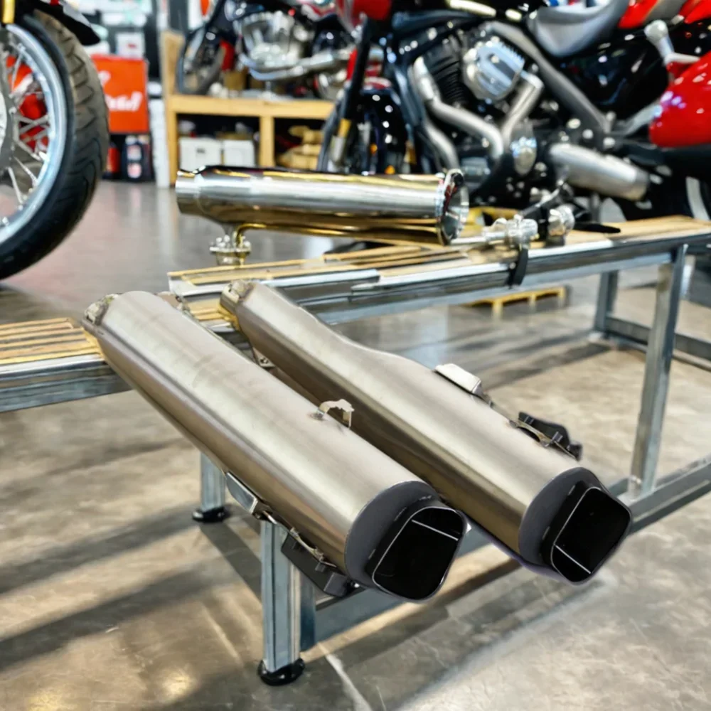 18-Later Goldwing1800 Motorcycle Stainless Steel Muffler System ASC Adjustable Exhaust Pipe Performance Slip-on New 51mm Box 4