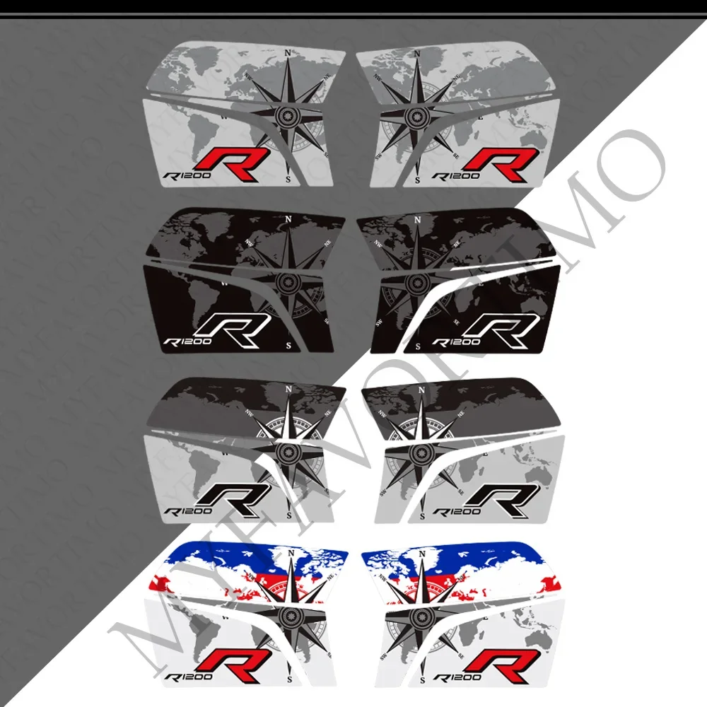 For BMW R1200R R1250R R 1200 1250 R R1200 R1250 Tank Pad Trunk Luggage Cases Panniers Stickers Decals