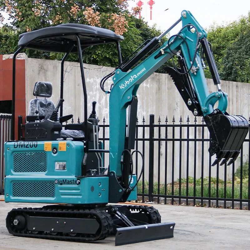 Mini Excavator  1.8 Tons  Kubota Engine, Integrated and Durable, Can Dig Up to 2 Meters Deep, EAP Suitable for Garden, Farm, and